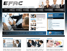 Tablet Screenshot of efac.com.mx