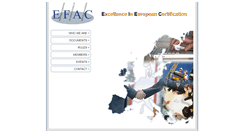 Desktop Screenshot of efac.eu.com
