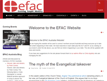 Tablet Screenshot of efac.org.au